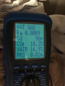 Gas boiler meter